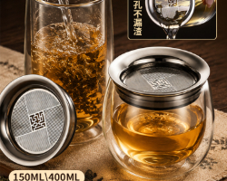 高硼矽玻璃泡茶杯